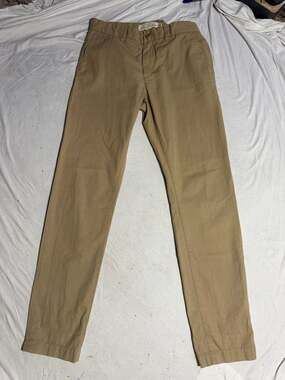 H&M L.O.G.G. Slim Fit Chino Pants Tan Khaki Size 29